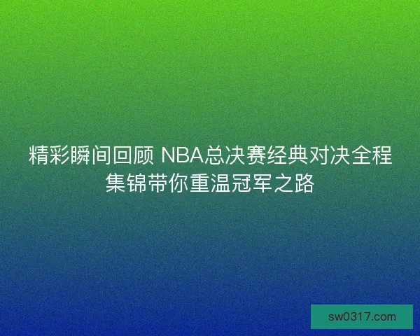 精彩瞬间回顾 NBA总决赛经典对决全程集锦带你重温冠军之路 精彩瞬间回顾 NBA总决赛经典对决全程集锦带你重温冠军之路